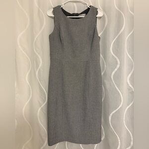 Kasper Gray Sheath Midi Dress